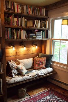 a living room filled with lots of books