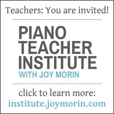 a poster with the words, teachers you are involved in piano teacher institue