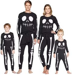 Herimmy Family Matching Halloween Skeleton Pajamas Set 2020 Newest Family Sleepwear Family Halloween Costume family costumes #style #fashion #familycostume Skeleton Pajamas, Summer Sleepwear, Shirts For Men Designer, Matching Costumes, Halloween Pajamas, Matching Pjs, Comfortable Pajamas, Matching Halloween