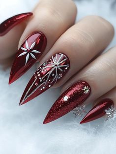 Festive Acrylic Christmas Nails: 2024's Most Creative Designs Winter Patterns, Spring Nail Designs