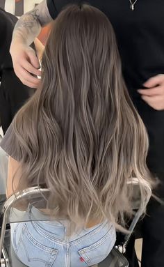 Medium Brown Hair With White Highlights, Mitsuri Banner, Lavender And Blonde Hair, Best Hairstyles For Women, Dark Blonde Hair Color, Black Hair Balayage, Hair Color Underneath