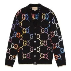 Looks For Men, Gucci Love Parade, Gucci For Men, Love Parade, Jacquard Cardigan, Shirts And Pants, Guccio Gucci, Bowling Shirts, Cardigan Fashion