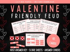 valentine's day printables for friends and family