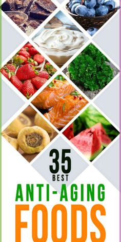 It's no secret that aging is inevitable, but there are ways to slow down this process. Click here for the top 35 foods to help keep your skin looking younger! Anti Aging Diet, Anti Aging Secrets, Reverse Aging, Anti Aging Supplements, Anti Aging Food, Baking Soda Shampoo, Food Out, Anti Aging Tips, Healthy Beauty