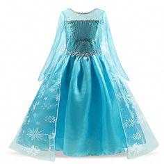 Brand Name: NNJXDGender: GirlsMaterial: COTTONMaterial: PolyesterMaterial: SpandexMaterial: VoileMaterial: MeshAge Range: 25-36mAge Range: 4-6yAge Range: 7-12yOrigin: CN(Origin)Season: Four SeasonsDresses Length: Ankle-LengthCollar: O-neckSleeve Style: RegularSleeve Length(cm): FullStyle: CuteFit: Fits true to size, take your normal sizeBuilt-in Bra: NoDecoration: LaceModel Number: Halloween Cosplay Elsa DressPattern Type: SolidDepartment Name: ChildrenSilhouette: Ball GownPrincess dress: Fancy Rapunzel Halloween, 10 Years Girl Dress, Princess Costumes For Girls, Princess Costume Kids, Kids Christmas Dress, Elsa Cosplay, Costume Wedding, Baby Girl Princess Dresses, Princess Halloween Costume