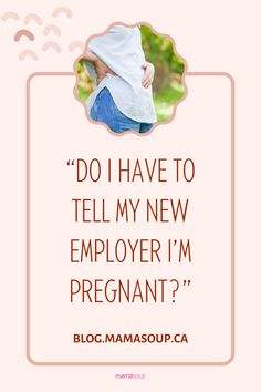 a woman with her back turned to the camera and texting do i have to tell my new employee i'm pregnant?