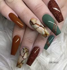 Nails For September 2024, Fall Nail Designs 2024, Ballerina Nails Shape, Funky Nail Art, Marble Nail Designs, Sassy Nails, Fall Gel Nails, Fall Nail Art Designs, Fancy Nails Designs