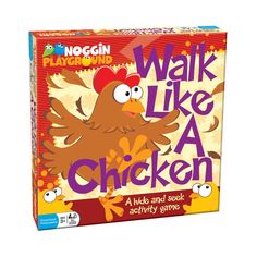 the game walk like a chicken is shown in front of a white background with an orange bird