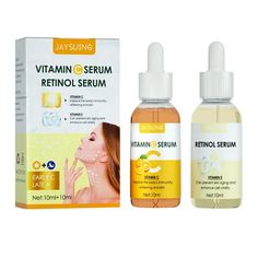 20ML Morning c night a essence combination brightens and fades wrinkles early aging firming skin dark yellow moisturizing  For brighter, smoother, younger and more radiant skin, this high-potency snail night serum contains the highest concentration on the market at 97.5% snail mucin extract with hyaluronic + Centella asiatica  A powerful , serum to help reduce the appearance of wrinkles, fine lines and crow's feet. This topical C also helps lighten sun spots, guaranteeing a brighter, more youthf Face Essence, Facial Essence, Face Firming, Vitamin C Face Serum, Lifting Facial, Anti Wrinkle Skin Care, Serum Cream, Skin Care Wrinkles, Vitamins For Skin