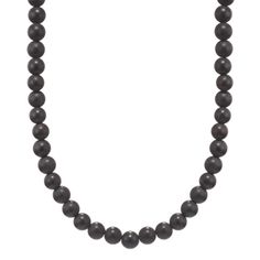 This beaded necklace features black natural agate  which is said to bring harmony  balance  and strength to the wearer. An engraved sterling silver lobster clasp adds style while keeping this necklace secure. Step Kids, Black Agate, Agate Beads, Men Necklace, Lobster Clasp, Agate, Beaded Necklace, Sterling Silver, Silver