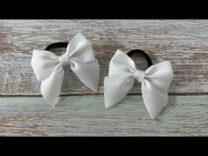 How To Make Sailor Bows, Diy Hair Bows No Sew, Sailor Bow Tutorial Free Pattern, Grosgrain Ribbon Bows Diy, Sailor Bow Tutorial, Making A6inch Hair Bow, Bow For Hair, How To Make A Ribbon Bow