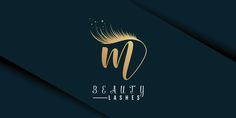 the logo for beauty lashes is shown on a dark background