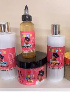 Our Kids Hair Growth Set Include : Hair Growth Butter enriched in Chebe ,hibiscus and Jasmine oil Kids hair growth oil  Kids Honefied Black soap Shampoo Kids Hibiscus Leave in Conditioner Black Soap Shampoo, Jasmine Oil, Diy Hair Care, Black Soap, Growth Oil, Kids Hair, Hair Growth Oil, Leave In Conditioner, Diy Hair