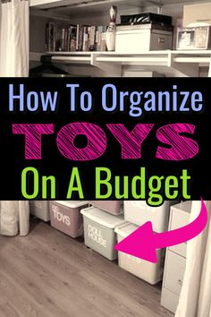 an organized toy's on a budget