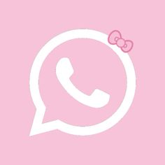 a pink wallpaper with a phone and a hello kitty on the phone call button