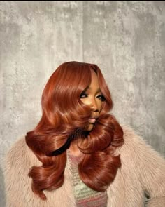 Bob Closure, Hair Calendar, Copper Ginger, Cute Wigs, Brown Bob, Hairstyles Wigs, Girl Hairstyle, Hairstyles Color