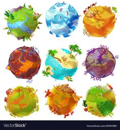 an image of different types of animals in the world