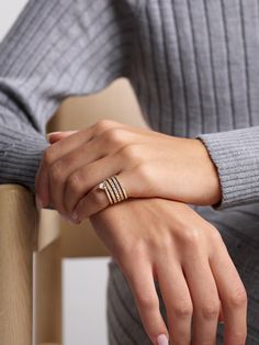 From the label's 'Helix' collection, SHAY's ring is designed in a cool 'Spiral' silhouette that ends with a heart-shaped diamond at the base. It's made from 18-karat gold and set with 3.00-carats of the glittering stone. Wear it on your pinky, as the brand intended. Spiral Diamond Ring, Gold Diamond Ring, Skincare Tools, Heart Shaped Diamond, Watch Gifts, Gold Diamond Rings, Beauty Sets, Clothes Collection, Beauty Gift