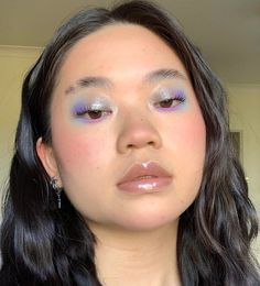 Purple And Silver Makeup, Chill Place, Silver Makeup, Makeup Memes, Makeup Inspired, Favorite Makeup, Top Makeup Products, Creative Makeup Looks