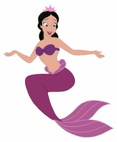 the little mermaid from disney's animated movie is flying through the air with her arms outstretched