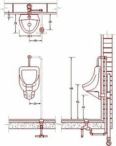 an architectural drawing of a toilet and shower