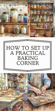 how to set up a practical baking corner