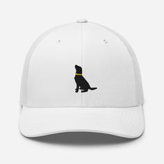 This trucker hat is perfect for a proud Black Labrador Mom or Dad who values clean and minimalistic design. You can personalize the color of the collar. -60% cotton, 40% polyester -Head circumference: 21⅝″-23⅝″ (54.9 cm-60 cm) -Mid-profile cap with a low-profile embroidery area -Structured, six-panel cap -3.5″ crown (8.9 cm) -Hard buckram front panels -Mesh back -Permacurv® visor, matching undervisor -Plastic adjustable closure Black Lab Mix, Labrador Noir, Labrador Mom, Trucker Hat Black, Dog Dad Gifts, Puppy Gifts, Black Labrador, Black Lab, New Puppy