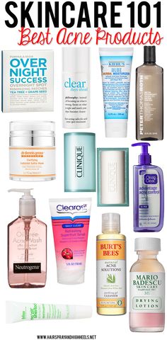 Look no further! The Best Acne Products are right here on this list! #skincare #beauty Acne Products, Best Acne Products, Skincare 101, Best Skin Care Products, Natural Acne, Acne Solutions, Best Skin Care, Acne Remedies, Facial Mist