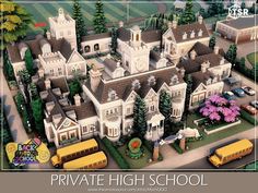 an image of a model of a high school