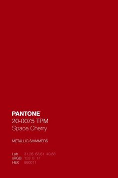 pantone's space cherry poster