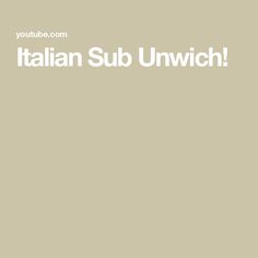 the words italian sub unwich are in white on a beige background with an orange and