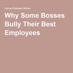 the words, why some bosses buy their best employees? on a pink background