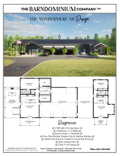 the barndomminum company's floor plan