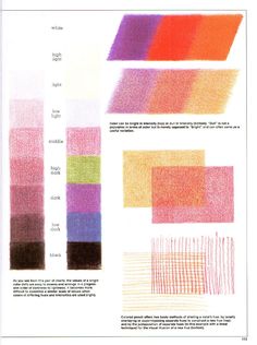 an image of color swatches with different shades and colors to choose from in the book