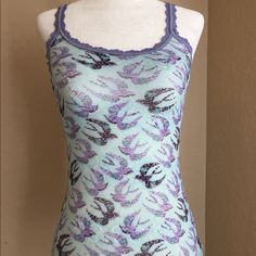 Sexy, Lightweight, Sheer Cami. Never Worn. Perfect Condition. Sheer Camisole, Outfit References, Blue Purple, Women's Intimates, Blue And Purple, Color Blue, Cute Outfits, Slip On, Purple