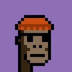 an old pixel art style image of a man in a hat