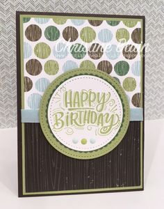 a happy birthday card made with stampin's stamps and papercrafting supplies