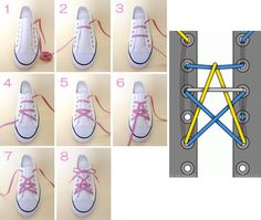 step by step instructions for how to tie tennis shoes with shoelaces and laces