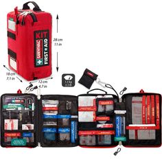 Best First Aid Kits 2021 Comparison Table Reviews Photos Buying Guide Surviveware Swiss Safe Lightning X DeftGet Adventure Medical Kits TrekProof Survival. #firstaidkits #boating #scubadiving #liveaboardscubadiving #hiking #camping #survival #knives #marineknives #sailingknive #sailorsknives #scubadiving #liveaboarddiving Survival First Aid Kit, Survival Books, Molle System, Survival Shelter, Emergency Care