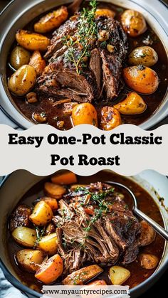 easy one - pot classic pot roast with potatoes and carrots