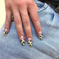 Retro Nails Vintage, Nails Cute Summer, Retro Nails, Nails Cute, Nails Now, Print Nails, Animal Nails, Leopard Nails, Cute Summer Nails