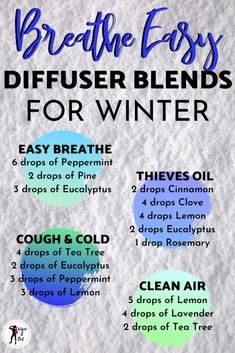 Best Diffuser Blends, Best Diffuser, Essential Oils For Colds