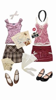 Thrift Ideas, Girly Fits, Clothing Sketches, Spring Fits, Wardrobe Style, Cute Fits, Retro Outfits