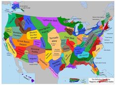 a map of the united states with all its major cities and their name on it