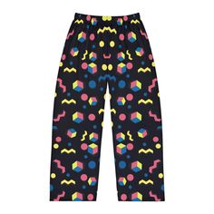 ✔️You will receive✔️ *1 x Retro Geometric Aesthetic 80s 90s Nostalgic Art Vibe Pattern Pajama Pants, Christmas Gift ✔️Product Info✔️ .: 100% polyester .: Light fabric  .: Relaxed comfort fit .: Back elastic and a black drawstring tie .: White seam thread .: Sewn-in care label ✔️110+ Five Star reviews! ✔️Customer satisfaction is our primary goal. ✔️We are dedicated to providing unique and well crafted gifts, decor and clothing. ✔️High definition photos and Illustrations create quality prints. ✔️F Nostalgic Art, Sleep Shorts, Pajama Robe, Light Fabric, Pajama Pants, Pajamas, Print Quality, Comfort Fit, Favorite Outfit