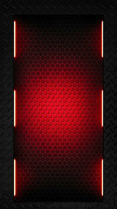 an abstract background with red lights in the center and black squares on the bottom,