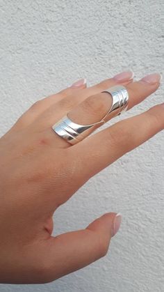 Armor rings Shield ring Double ring Joint ring Knuckle ring Statement ring Full finger ring Armenian silver Ring Large Ring Unique Ring NOTE. Please choose your exact size , as the band is wide we make it a bit larger More armor rings check out here https://www.etsy.com/listing/823916704/armor-full-finger-ring-shield-ring?ga_search_query=full%2Bfinger&ref=shop_items_search_1&pro=1&frs=1 https://www.etsy.com/listing/779039553/full-finger-ring-double-ring-shield-ring?ref=shop_home_acti Modern Metal Toe Ring, Minimalist Metal Toe Ring, Nickel Free Open Metal Ring, Nickel-free Open Ring For Promise, Silver Stackable Rings With Open Ring Shape, Nickel-free Silver Stackable Open Ring, Silver Stackable Open Rings, Nickel-free Open Metal Rings, Nickel Free Silver Open Band Ring