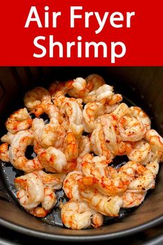 the air fryer shrimp is cooked and ready to be served in the slow cooker