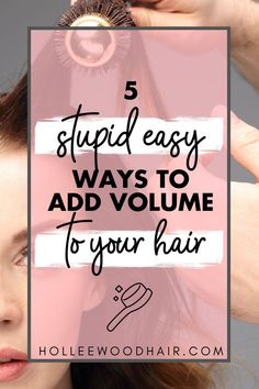 5 Stupid Easy Ways to Add Volume To Your Hair Fine Hair Care, Bonnet Hair Dryer, Teasing Brush, Bouncy Hair, Lifeless Hair, Luscious Hair, Healthy Natural Hair