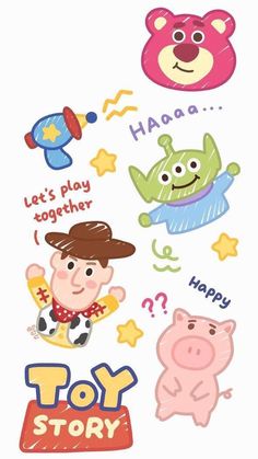 an image of children's toy story stickers